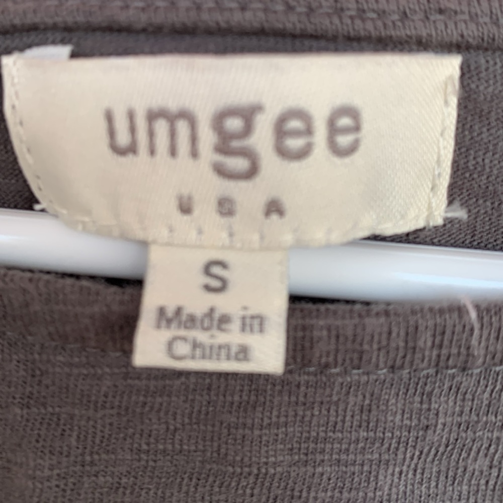 Umgee Charcoal Ruffle Trim Top - Picture 5 of 6